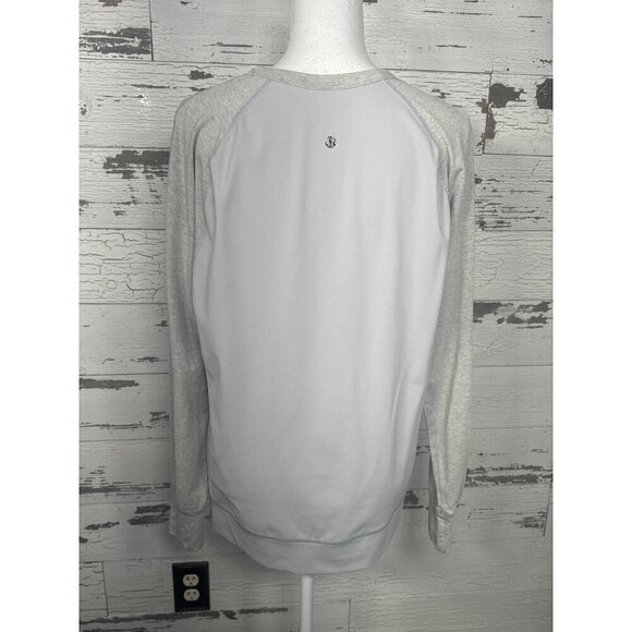 LULULEMON Crewneck Sweatshirt Heather Gray Men's Sz M EUC - Picture 2 of 3